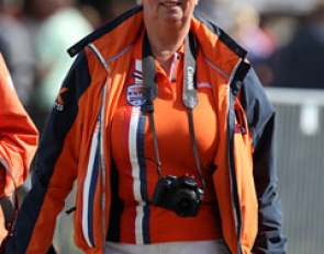 Emmy de Jeu at the 2013 World Championships for young dressage horses in Verden, Germany :: Photo © Astrid Appels