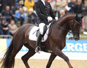 Andreas Helgstrand and Floricello at the 2013 World Young Horse Championships :: Photo © Astrid Appels