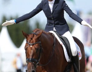 An ecstatic Charlotte Jorst on Vitalis
