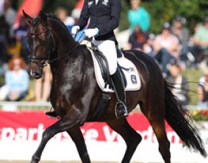 Helen Langehanenberg on Diamigo (by Dimaggio x Freudenprinz)
