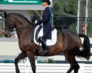 Mikala Munter-Gundersen and My Lady at the 2013 CDI 5* in Wellington :: Photo © Sue Stickle