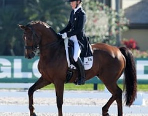 Tuny Page and Woodstock at the 2013 CDN Wellington :: Photo © Sue Stickle
