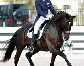 Caroline Roffman and Her Highness O at the 2013 CDI Wellington :: Photo © Sue Stickle