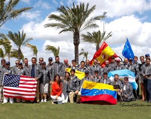The teams for this year's CDIO Wellington Nations Cup :: Photo © Sue Stickle