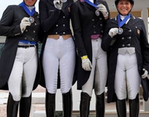 The gold medal winning Team USA 1: Kim Herslow, Heather Blitz, Caroline Roffman, Shelly Francis