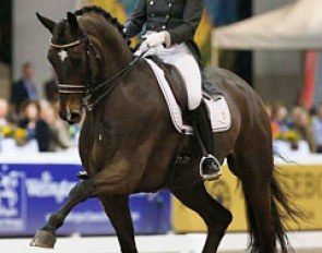 Tinne Vilhelmson and Don Auriello win the 2013 World Dressage Masters Palm Beach :: Photo © Sue Stickle
