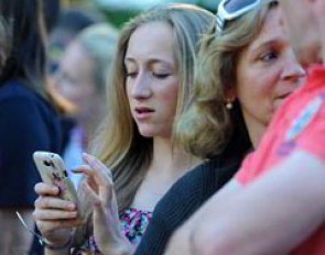 Former German pony team rider Grete Linnemann spotted in the crowds