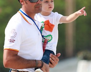 Jose Antonio Garcia Mena with his daughter