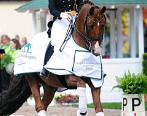 Charlott Maria Schurmann and Burlington won the Under 25 Piaff Forderpreis qualifier