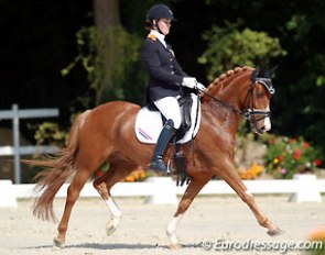 Demy Kurstjens on Ciske at the 2014 CDI Compiegne :: Photo © Astrid Appels