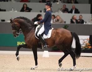 Hans Peter Minderhoud and Johnson at the 2014 CDI-W 's Hertogenbosch :: Photo © Astrid Appels
