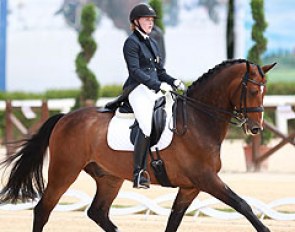 Caroline Steine Jensen and Develino at the 2014 Norwegian Junior/Young Riders Championships :: Photo © Astrid Appels