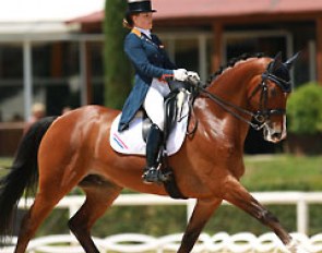 Anne Meulendijks and Avanti at the 2014 European Young Riders Championships in Arezzo, Italy :: Photo © Astrid Appels