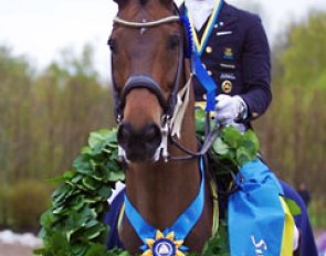 Patrik Kittel and Toy Story win the 2014 Swedish Dressage Championships :: Photo © Lyndal Oatley