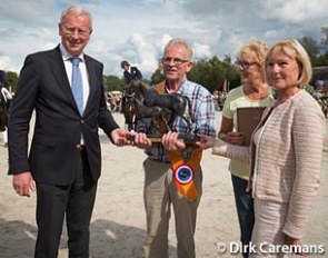 Jan Lamers has been named KWPN Breeder of the Year 2014 and was honoured at the 2014 KWPN Horse Days for his achievement :: Photo © Dirk Caremans