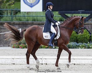 Katrin Dagge and Dream of Love won the 2014 U.S. Under 25 Championships :: Photo © Sue Stickle