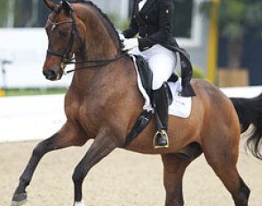 Alexandra Barbançon Mestre and Don Lorean had a few ups and downs in her ride. The judge surprisingly rang the bell during her test, but it was never clear for what reason..