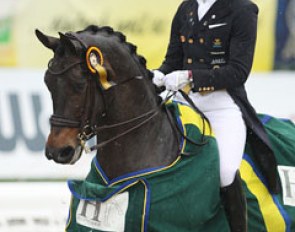 Patrik Kittel and Deja win the Grand Prix for Kur at the 2014 CDI Hagen :: Photo © Astrid Appels