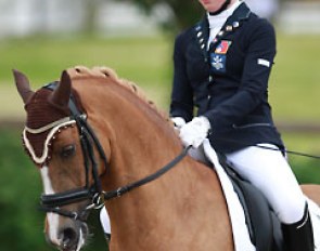 Swiss pony rider Elena Krattiger on Tiesto at the 2014 CDIO-P Hagen :: Photo © Astrid Appels