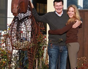 Daniel Ramseier and Silve Dietrich-Osten at their sales yard Sportpferde Im Brook in Ibbenburen, Germany :: Photo © Astrid Appels