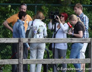 Monica Theodorescu addressing the German media at the 2014 CDI Kapellen