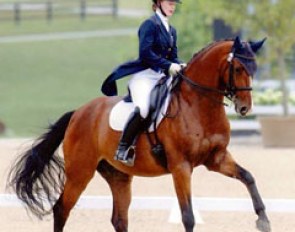 Catherine Chamberlain and Verdicci at the 2014 North American Young Riders Championships :: Photo © Sue Stickle