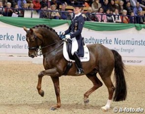 Helen Langehanenberg and Damon Hill at the 2014 CDI-W Neumunster :: Photo © LL-foto