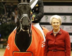 Edward Gal and Undercover flanked by HRH Princess Benedikte of Denmark at the 2014 CDI-W Odense :: Photo © Jenny Abrahamsson