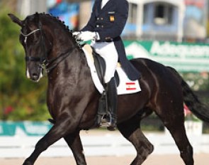 Juan Matute Guimon on Dhannie at the 2014 Palm Beach Dressage Derby :: Photo © Astrid Appels