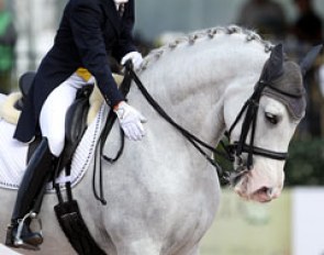 Palm Beach Derby founder Janne Rumbough on her home bred PRE Junior (by Gaucho III)