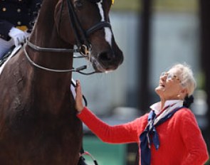 Janne Rumbough and her Danish mare My Lady