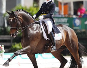 Tinne Vilhelmson and Don Auriello at the 2014 Palm Beach Dressage Derby :: Photo © Astrid Appels