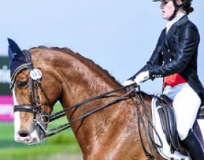 Swedish Young Rider Amalie Egholm Hebsgaard on Bretagne