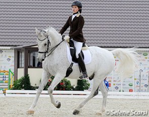 Victoria Kupriyanova on her second junior rider's horse Wan Laky