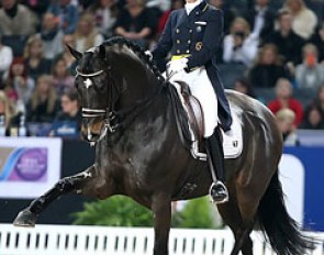 Sweden’s Tinne Vilhelmson-Silfven and Don Auriello stepping it out in style on their way to victory in the fourth leg of the World Cup Dressage 2014/2015 Western European League series at Stockholm :: Photo © Ronald Thunholm