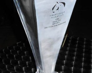 The trophy for the CDI Orange, which was named Event of Year at 2014 Australian Sport Achievement Awards