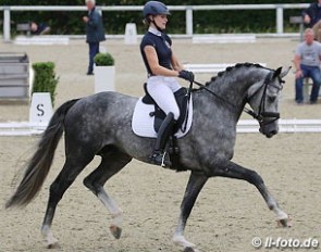 Beatrice Buchwald and Belantis at the 2014 German WCYH Selection Trial in Warendorf :: Photo © LL-foto