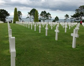 Cemetary with view on Omaha Beach