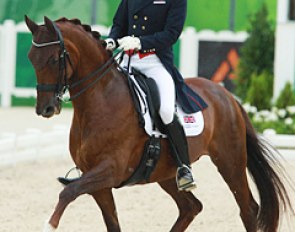 Gareth Hughes and Stenkjers Nadonna at the 2014 World Equestrian Games :: Photo © Astrid Appels