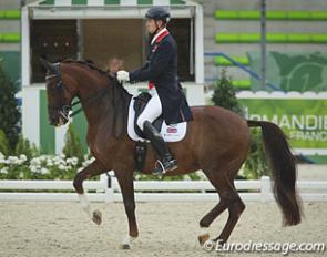 Gareth Hughes and Stenkjers Nadonna at the 2014 World Equestrian Games :: Photo © Astrid Appels