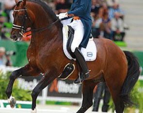 Hans Peter Minderhoud and Johnson are on strong form in Caen and qualified for the freestyle