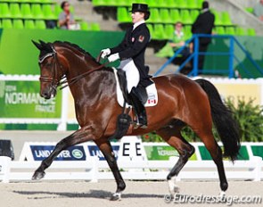 Belinda Trussell and Anton at the 2014 World Equestrian Games :: Photo © Astrid Appels