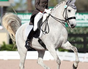 Dutch Kerensa Muller on the Brazilian Lusitano Zerbino