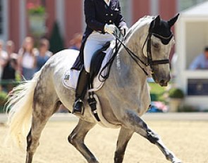 Bernadette Pujals on Heslegards Rolex, a very talented horse and one to keep your eye on for the future