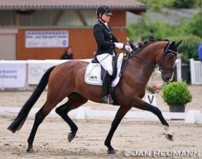 Dorothee Schneider and Stanford at the 2014 CDN Wiesbaden-Erbesheim :: Photo © Jan Reumann