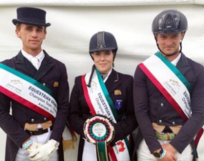 The Young Rider team of Stuart Archibald, Morgan Duell and Cooper Oborn took out the very first Equestrian Grand Final team dressage event at the 2015 Equestrian Grand Final in Adelaide