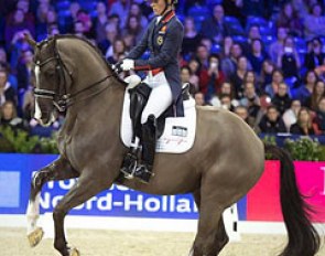 Charlotte Dujardin and Valegro at the 2015 CDI-W Amsterdam :: Photo © Anniek van Schaik