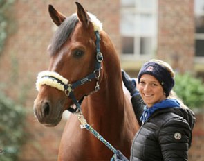 Tessa Frank and Nymphenburgs Furst Ampere at Gestut Nymphenburg in Germany :: Photo © Foto Diele