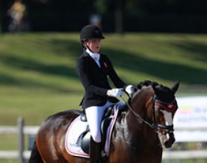 Sara van Deurs Petersen and Farbenfroh at the 2015 European Pony Championships :: Photo © Astrid Appels