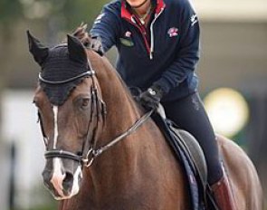Charlotte Dujardin pats Valegro
